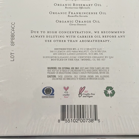 Cliganic Essential Oils Aromatherapy Set NWT - Picture 5 of 6